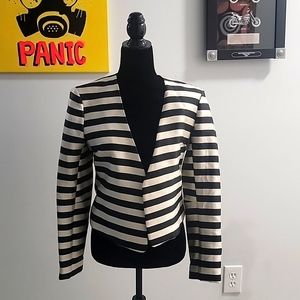 Dolce Vita ivory and black striped blazer